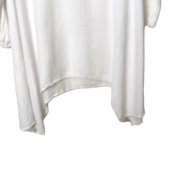 Cotton by Caramella Made in Greece Waterfall Hem Pullover Tunic Blouse - Picture 6 of 8